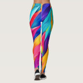 Tapestry-Malerei aus tropischem Leaf Leggings (Rückseite)