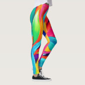 Tapestry-Malerei aus tropischem Leaf Leggings (Rechts)