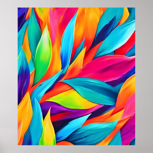 Tapestry-Malerei aus tropischem Leaf Poster (Vorne)