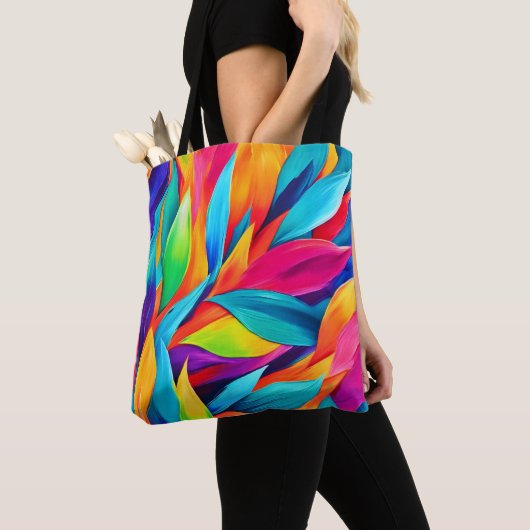 Tapestry-Malerei aus tropischem Leaf Tasche (Von Nahem)