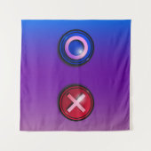 Tapestry mit den Game-Wähltasten Wandteppich (Vorderseite (Horizontal))