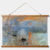 Tapestry mit Eindruck, Sonnenaufgang Print Wandteppich Mit Holzrahmen (Vorne)