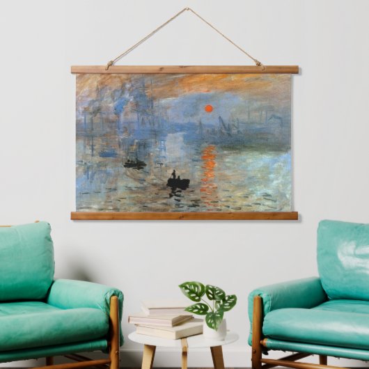 Tapestry mit Eindruck, Sonnenaufgang Print Wandteppich Mit Holzrahmen (Wohnzimmer)