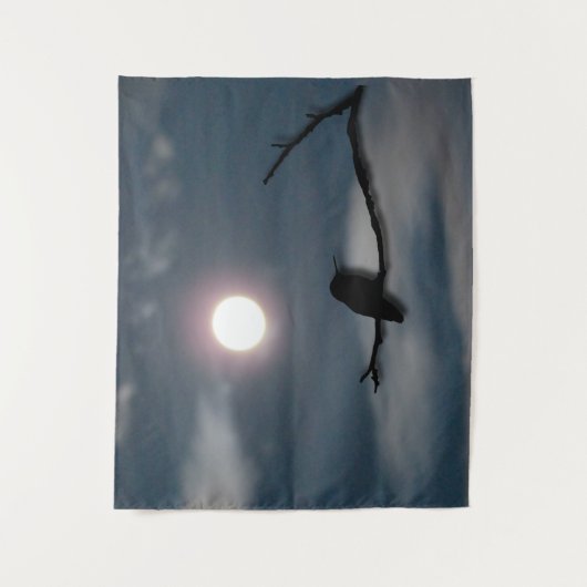 Tapestry - Mondlicht Hummingbird Wandteppich (Vorderseite)