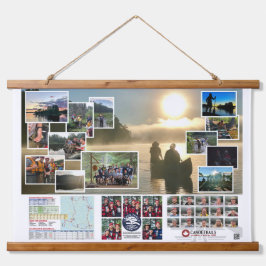 Tapestry of Canoe Trails 2018 Kanadische Reise Wandteppich Mit Holzrahmen