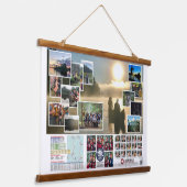 Tapestry of Canoe Trails 2018 Kanadische Reise Wandteppich Mit Holzrahmen (Gewinkelt)