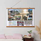 Tapestry of Canoe Trails 2018 Kanadische Reise Wandteppich Mit Holzrahmen (Schlafzimmer)