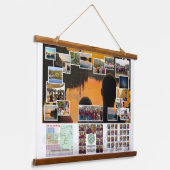 Tapestry of Canoe Trails 2024 Kanadische Reise Wandteppich Mit Holzrahmen (Gewinkelt)