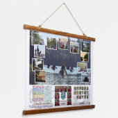 Tapestry of Canoe Trails 2025 Canadian Trip Wandteppich Mit Holzrahmen (Gewinkelt)