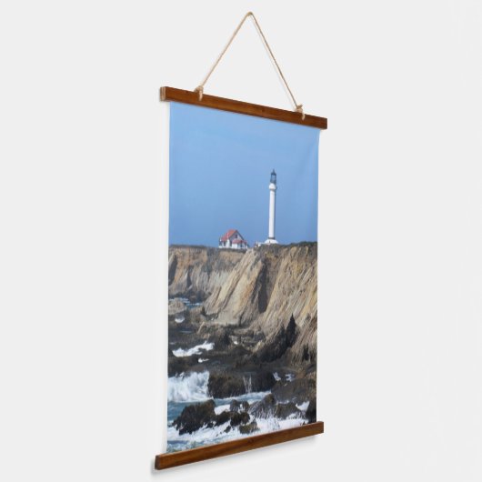 Tapestry - Point Arena Lighthouse Wandteppich Mit Holzrahmen (Gewinkelt)