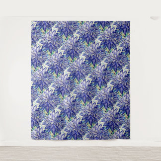 Tapestry Rare Blue Dahlia Wandteppich