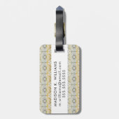 Tapestry Rosette II Gepäckanhänger (Rückseite vertikal)