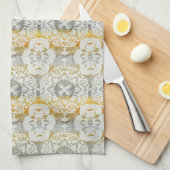 Tapestry Rosette II Geschirrtuch (Viertel Falte)