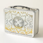 Tapestry Rosette II Metall Lunch Box (Rückseite)