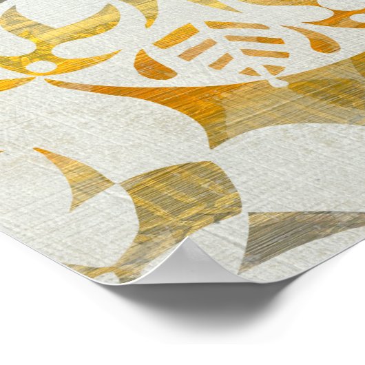 Tapestry Rosette II Poster (Ecke)