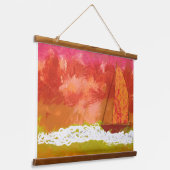 Tapestry - Sailing Red Skies  Wandteppich Mit Holzrahmen (Gewinkelt)