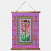 Tapestry - Simple Coneflower  Wandteppich Mit Holzrahmen (Vorderseite)