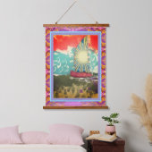 Tapestry - Starburst Sail Wandteppich Mit Holzrahmen (Schlafzimmer)