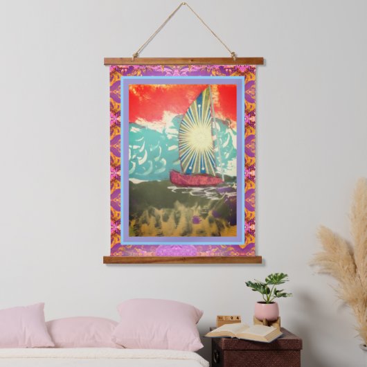 Tapestry - Starburst Sail Wandteppich Mit Holzrahmen (Schlafzimmer)