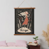 Tapestry Virgo Celestial Zodiac Art Wandteppich Mit Holzrahmen (Schlafzimmer)