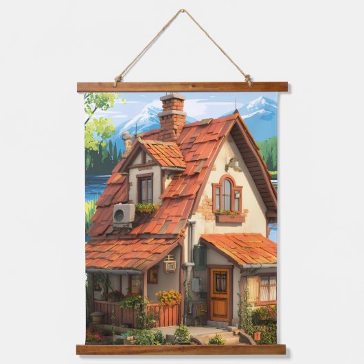 Tapestry Wandteppich Mit Holzrahmen (Vorderseite)