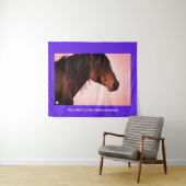 TAPESTRY WILD HORSE VON UTAH, ONAQUI BERGE WANDTEPPICH (Beispiel (Horizontal))