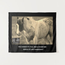 Tapestry WILD PFERDE VON UTAH, ONAQUI BERGE BLM