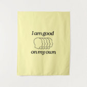 Tapestry with illustration and text wandteppich (Vorderseite)