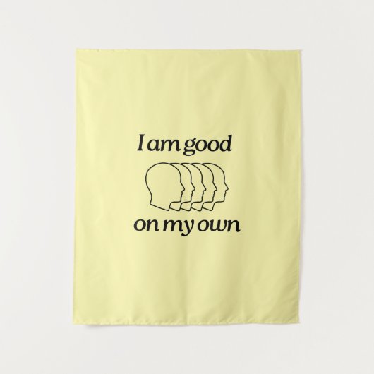 Tapestry with illustration and text wandteppich (Vorderseite)