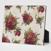 Tapete aus antiken Rote Rosen Fotoplatte (Seite)