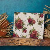 Tapete aus antiken Rote Rosen Fotoplatte (Seite)