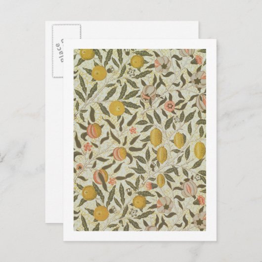 Tapete aus Früchten oder Granatapfel Postkarte (Vorne/Hinten)