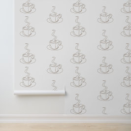 Tapete aus Kaffeetasse