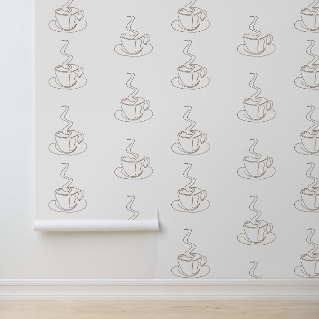 Tapete aus Kaffeetasse (Anwendung)
