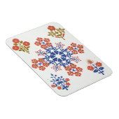 Tapete aus Violiet, Iris und Tulpe, tl Magnet (Rechte Seite)