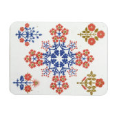 Tapete aus Violiet, Iris und Tulpe, tl Magnet (Horizontal)