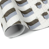 Tapete aus weißem Baustil Geschenkpapier (Rolleneckpunkt)