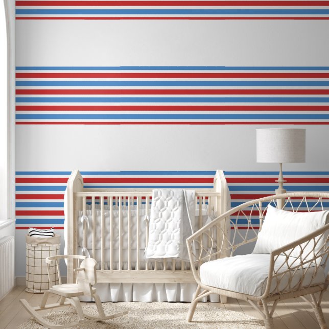 Tapete Blue Red & White Strip (Kinder)