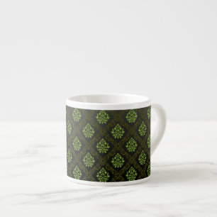 Tapete Blumen Grün Espressotasse