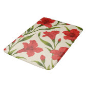 Tapete de Banheiro florais vermelha Badematte (Schrägansicht)