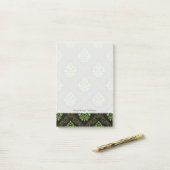 Tapete Floral Green Post-it Klebezettel (Auf Schreibtisch)