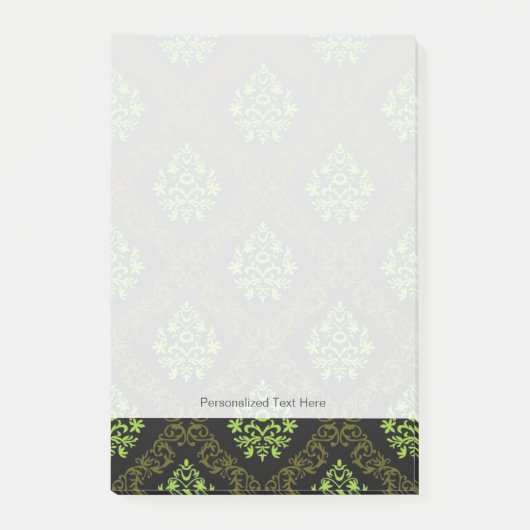 Tapete Floral Green Post-it Klebezettel (Vorderseite)