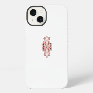 Tapete für Inneneinrichtung rote Blumen, weißer Hi iPhone 13 Hülle