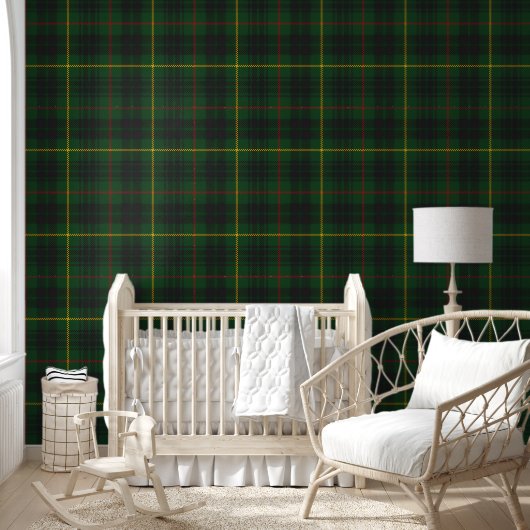 Tapete - Grüner Tartan (Kinder)