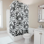 Tapete im Barockstil. Nahtloser Backgr Duschvorhang (Beispiel)