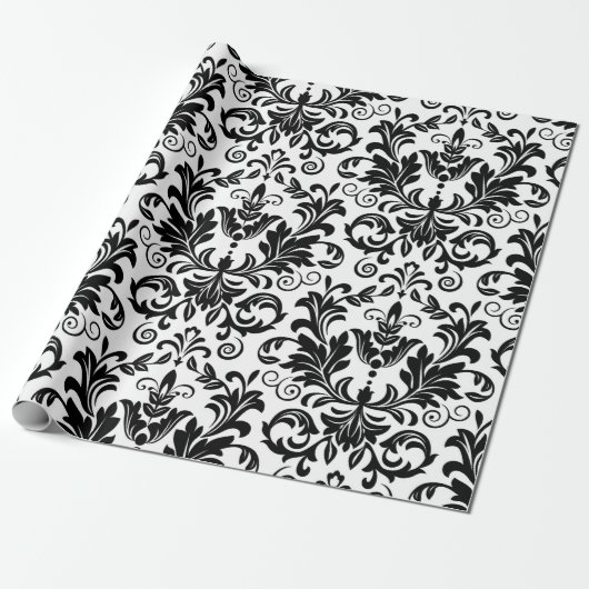 Tapete im Barockstil. Nahtloser Backgr Geschenkpapier (Ungerollt)