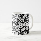 Tapete im Barockstil. Nahtloser Backgr Kaffeetasse (VorderseiteRechts)