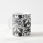 Tapete im Barockstil. Nahtloser Backgr Kaffeetasse (Vorderseite Links)