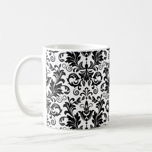 Tapete im Barockstil. Nahtloser Backgr Kaffeetasse (Links)