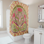 Tapete im Jugendstil. Duschvorhang (Beispiel)